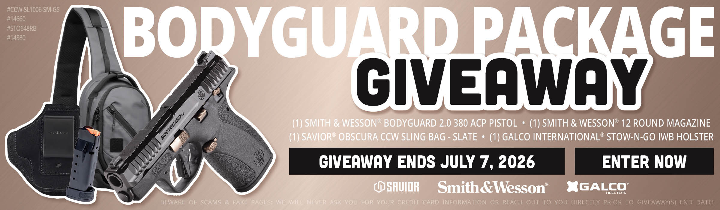 S&W Bodyguard Package - Giveaway